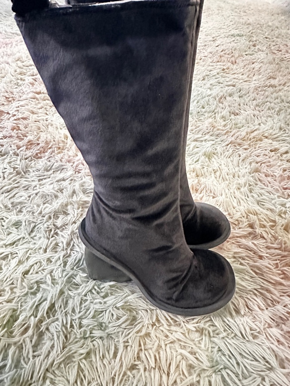 NWT Yume Yume Love Boot in Black Velvet Size 37 - Picture 6 of 13